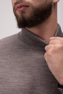 Демисезонный бежевый трикотажный свитер с длинным рукавом Полесье С3012-15 5С1749-Д43 170,176 св.дюна - фото 3