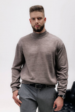 Демисезонный бежевый трикотажный свитер с длинным рукавом Полесье С3012-15 5С1749-Д43 170,176 св.дюна - фото 1