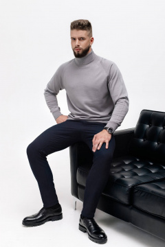 Мужской свитер с регланом и отложным воротником Полесье С3070-17 7С1581-Д43 170,176 серый - фото 2