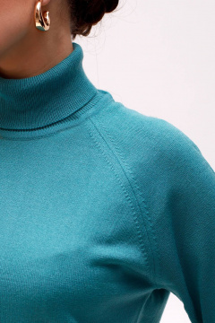 Свитер реглан из трикотажа с высоким воротником для повседневной Полесье С3433-17 7С1582-Д43 170,176 порселайн - фото 2