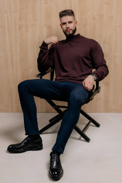 Свитер Полесье С3012-15 5С1749-Д43 182,188 изысканный_кофейный - фото 2