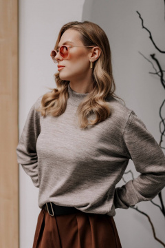 Свитер Полесье С3766-24 5С2198-Д43 158,164 кофейный - фото 1