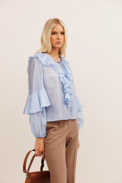 Блуза KOKOdea 20010 голубой - фото 4