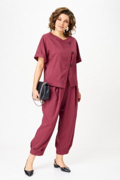 Брюки, жакет Michel chic 1337/1 рубин - фото 4