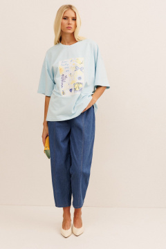 Брюки KOKOdea 50014 синий - фото 1