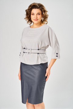 Блуза, юбка Bonna Image 602/9 молочный - фото 1