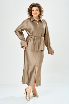 Блуза, юбка Bonna Image 1035/1 бежевый - фото 2