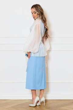 Платье, туника Golden Valley 6735 молочно-голубой - фото 2