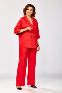 Брюки, жакет ZigzagStyle 630 красный - фото 5