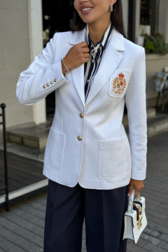 Жакет Urs 24-353-2 бел - фото 2