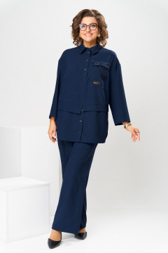 Блуза, брюки Romanovich Style 2-2554 синий - фото 3