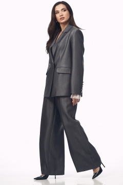 Брюки, жакет Your size 2276 графитовый - фото 1