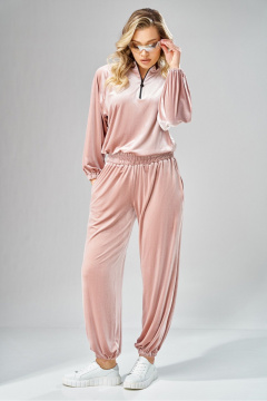 Брюки, джемпер Ольга Стиль С-1004 пудрово-розовый - фото 1