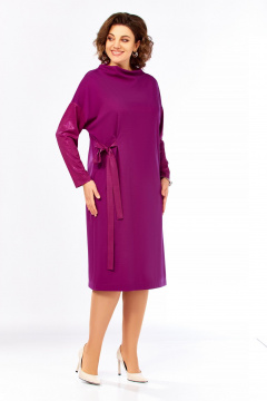 Платье Ольга Стиль С-1006 фуксия - фото 2
