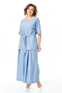 Блуза, брюки VI ORO VR-1267 голубой - фото 3