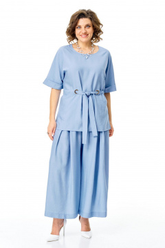 Блуза, брюки VI ORO VR-1267 голубой - фото 1