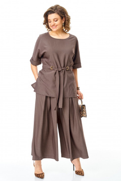 Блуза, брюки VI ORO VR-1267 шоколад - фото 3