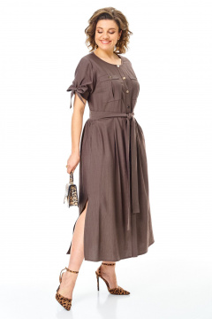 Платье VI ORO VR-1180 шоколад - фото 4