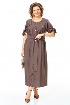 Платье VI ORO VR-1180 шоколад - фото 2