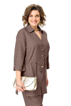 Блуза, брюки VI ORO VR-1261 шоколад - фото 5