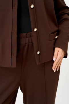 Брюки, жакет SOVA 11313 коричневый - фото 3