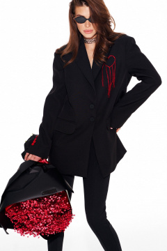 Жакет ELLETTO 3957 черный - фото 4