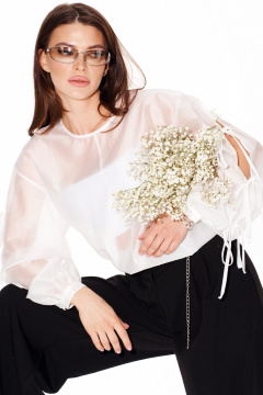 Блуза ELLETTO 3983 молочный - фото 5