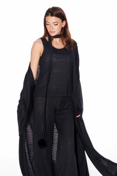 Брюки, кардиган, топ ELLETTO 5339 графит - фото 5