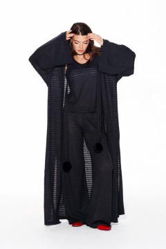 Брюки, кардиган, топ ELLETTO 5339 графит - фото 4