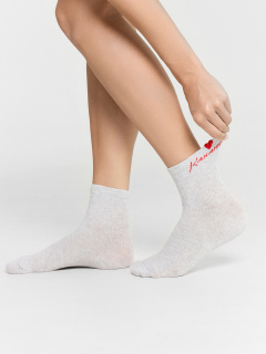 Носки Mark Formelle 279K-3140/25279K св.серый_меланж_рис.3140 - фото 2