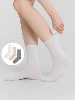 Носки Mark Formelle 245A-1303/253245A белый_зефирный_сер.меланж_рис.1303 - фото 1