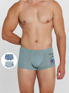 Трусы Mark Formelle 411216-2/24-4090П-5 сланец_контурные_герои_на_серо_синем_3_сл_1тр_на_Л - фото 1