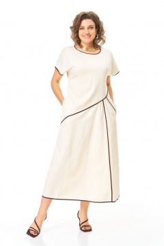 Платье VI ORO VR-1260 молоко - фото 2