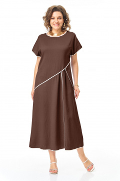 Платье VI ORO VR-1260 шоколад - фото 1
