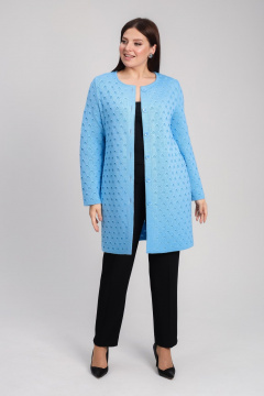 Кардиган BONADI 1915 голубой - фото 3