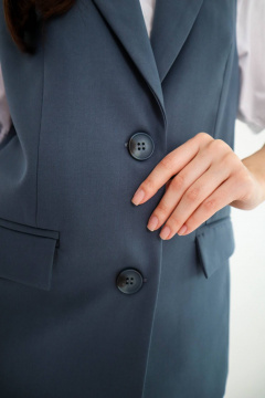 Жилет Tammi 3Т148-25/6 серо-голубой - фото 4