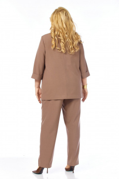 Брюки, жакет СиБон 0382 коричневый - фото 5