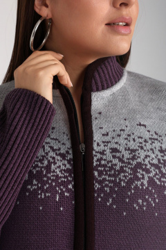 Кардиган BONADI 1970 баклажан - фото 3