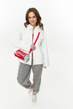 Куртка AVE RARA 1067/2 экрю - фото 4