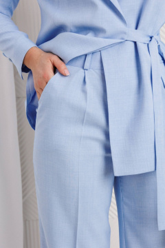 Брюки, жакет Мода Юрс 26-2669 голубой - фото 5
