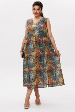 Платье Anelli 1629 калейдоскоп - фото 3