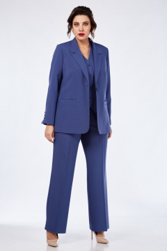 Брюки, жакет, жилет Vilena 1119 джинс - фото 1