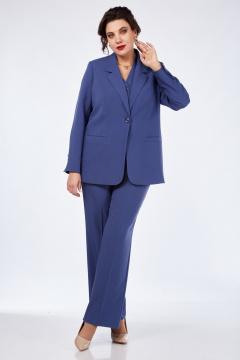 Брюки, жакет, жилет Vilena 1119 джинс - фото 3