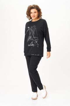 Брюки, джемпер STEFANY 2061-2 черный - фото 2