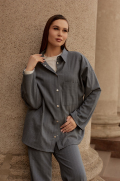 Рубашка Dorima W13.002 серый - фото 2