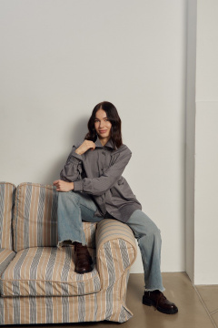 Рубашка Dorima W13.003 серый - фото 3