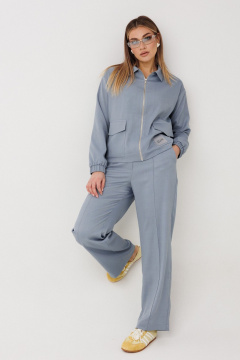 Брюки, бомбер Verita 2444 серо-голубой - фото 5