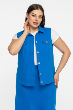 Жилет Avila 0924 лазурный - фото 5