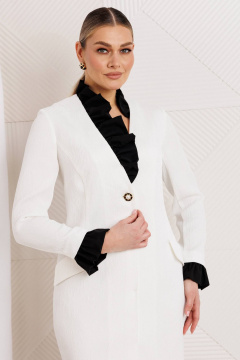 Платье Мода Юрс 26-2955 молочный - фото 2