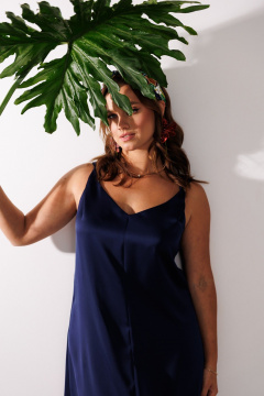 Жакет, платье Mubliz 332 синий+бежевый - фото 5